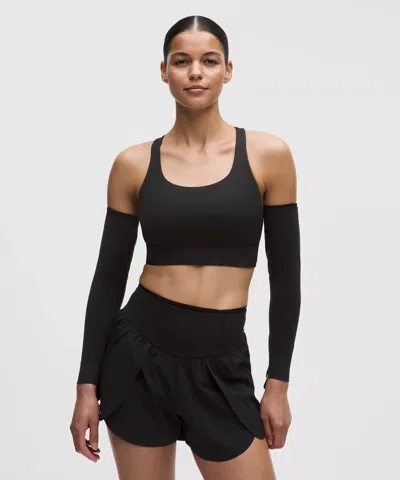 Lululemon Go Further Seamless Running Arm Sleeves In Black