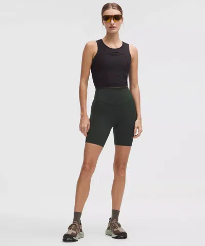 Lululemon Go Further Super-high-rise Race Short 7" In Green
