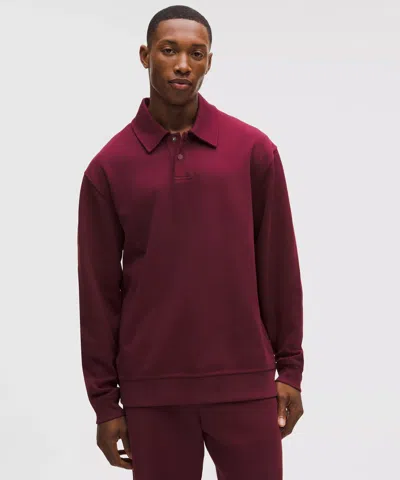 Lululemon Grand Standard Long-sleeve Polo In Burgundy