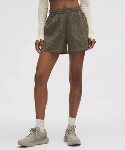 Lululemon Grid-texture Relaxed High-rise Hiking Shorts 4"