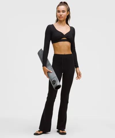 Lululemon Groove High-rise Flared Pant In Black
