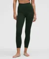 Lululemon Groove High-rise Ribbed Panel Leggings 25" In Green