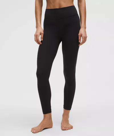Lululemon Groove High-rise Ribbed Panel Tight 25" In Black