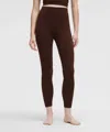 Lululemon Groove High-rise Ribbed Panel Leggings 25" In Brown