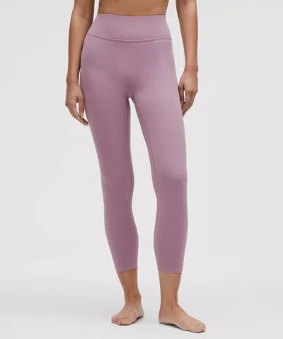 Lululemon Groove High-rise Ribbed Panel Tight 25" In Purple