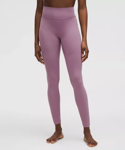 Lululemon Groove High-rise Ribbed Panel Tight 28" In Purple