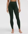 Lululemon Groove High-rise Ribbed Panel Leggings 28" In Green