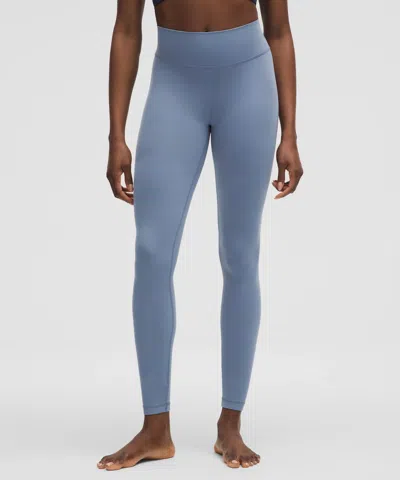 Lululemon Groove High-rise Ribbed Panel Tight 28" In Blue
