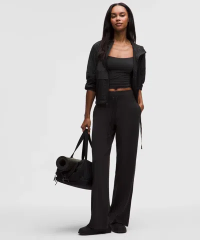 Lululemon Groove High-rise Wide-leg Pant In Black