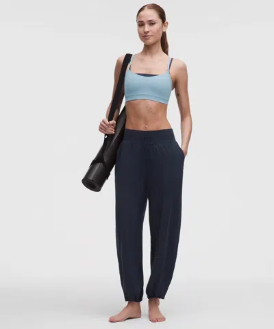 Lululemon Groove Low-rise Relaxed Cinch Pant In Blue