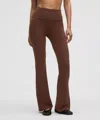 Lululemon Groove Nulu Foldover-waist Flared Pants In Brown