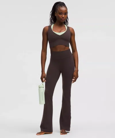 Lululemon Groove Nulu High-rise Flared Pant In Brown