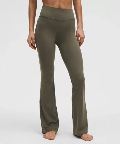 Lululemon Groove Nulu High-rise Flared Pants Regular In Green