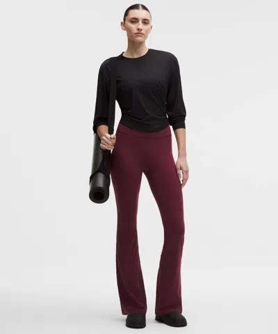 Lululemon Groove Nulu High-rise Flared Pant In Brown