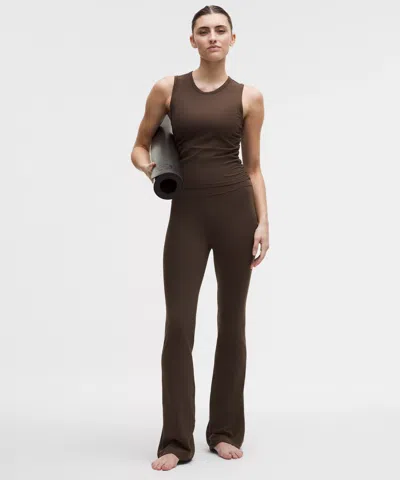 Lululemon Groove Nulu High-rise Flared Pant In Brown