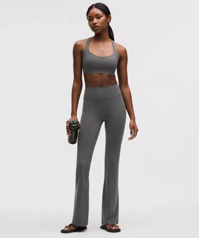 Lululemon Groove Nulu High-rise Flared Pant In Gray