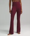 Lululemon Groove Nulu Super-high-rise Flared Pants Regular In Burgundy