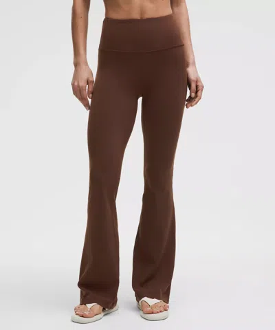 Lululemon Groove Nulu Super-high-rise Flared Pants Regular In Brown
