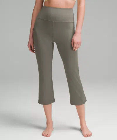 Lululemon Groove Super-high-rise Crop 23" In Gray