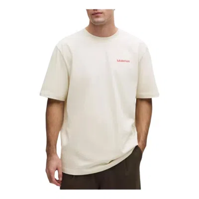 Lululemon Heaveyweight T-shirt 'light Ivory' In White