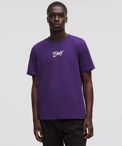 Lululemon Heavyweight Classic-fit Cotton T-shirt In Purple