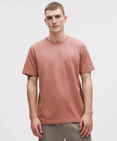 Lululemon Heavyweight Classic-fit Cotton T-shirt In Pink