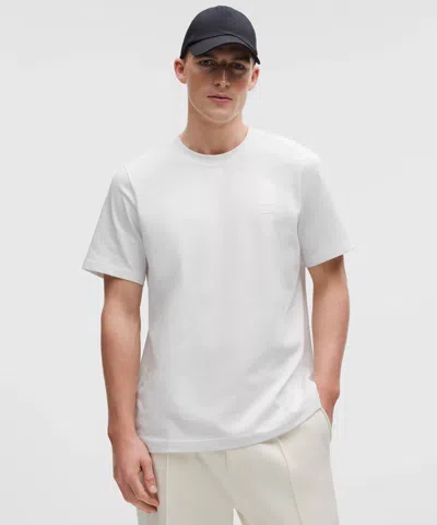 Lululemon Heavyweight Classic-fit Cotton T-shirt In White