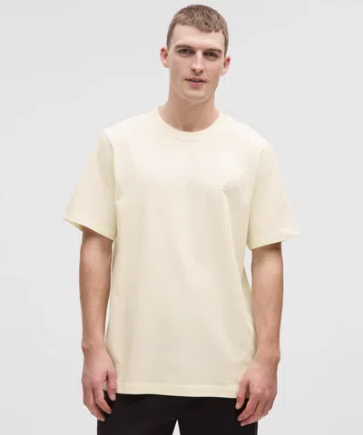 Lululemon Heavyweight Classic-fit Cotton T-shirt In Yellow