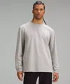 Lululemon Heavyweight Cotton Jersey Long-sleeve Shirt In Gray