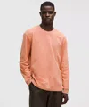 Lululemon Heavyweight Cotton Jersey Long-sleeve Shirt In Orange
