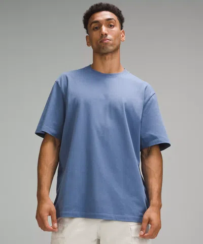 Lululemon Heavyweight Cotton Jersey T-shirt In Blue