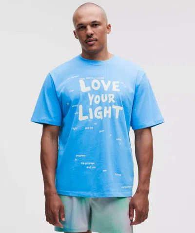 Lululemon Heavyweight Cotton Jersey T-shirt In Blue
