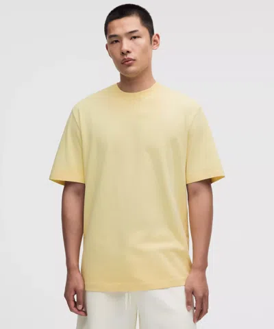 Lululemon Heavyweight Cotton Jersey T-shirt In Yellow