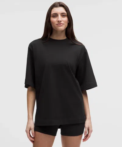 Lululemon Heavyweight Cotton Oversized T-shirt In Black