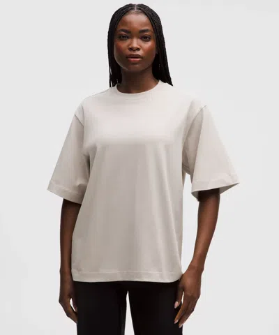 Lululemon Heavyweight Cotton Oversized T-shirt In Gray