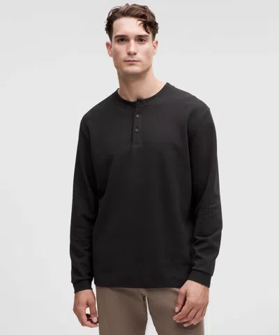 Lululemon Heavyweight Cotton Textured Henley