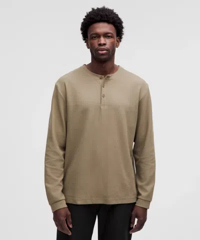 Lululemon Heavyweight Cotton Textured Henley
