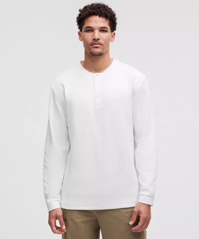 Lululemon Heavyweight Cotton Textured Henley