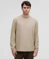 Lululemon Heavyweight Cotton Textured Long-sleeve Shirt In Brown