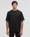 Lululemon Heavyweight Cotton Textured Short-sleeve Shirt In Black