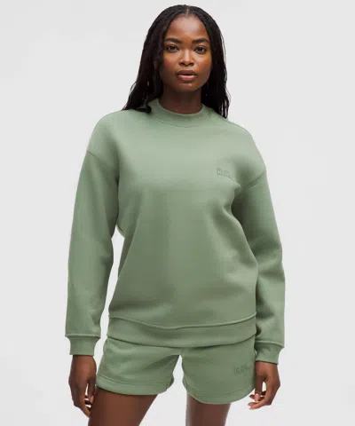 Lululemon Heavyweight Fleece Oversized Pullover In Green