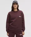 Lululemon Heavyweight Fleece Oversized Pullover In Burgundy