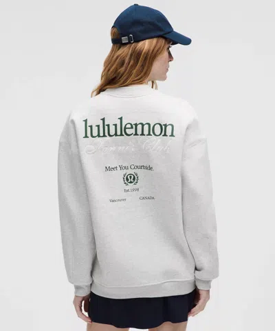Lululemon Heavyweight Fleece Pullover Tennis Club