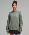 Lululemon Heavyweight Fleece Pullover Tennis Club In Green