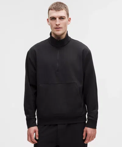 Lululemon Heavyweight Soft Jersey Half Zip In Black