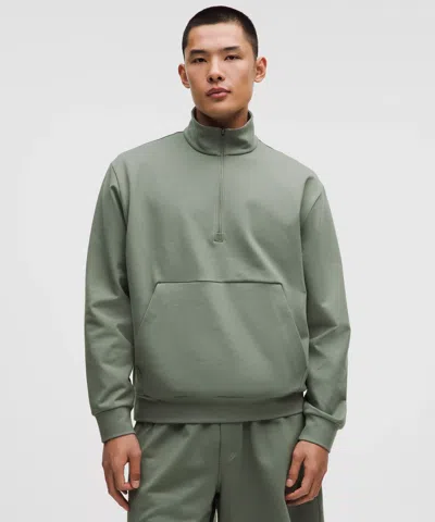 Lululemon Heavyweight Soft Jersey Half Zip In Green
