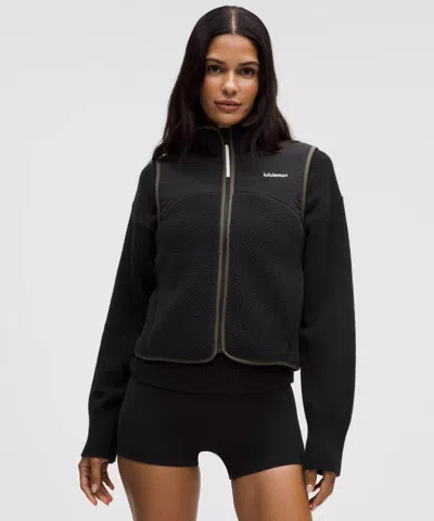 Lululemon High-pile Fleece Vest In Black