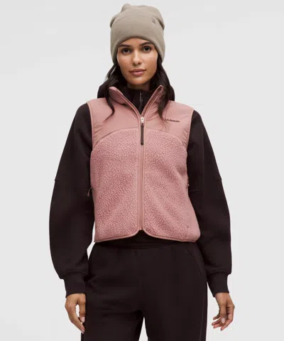 Lululemon High-pile Fleece Vest In Pink