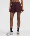 Lululemon High-rise Pleated Tennis Skirt In Brown