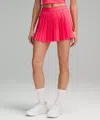 Lululemon High-rise Pleated Tennis Skirt In Pink